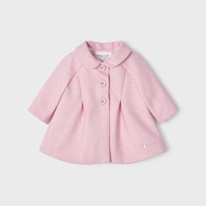 Mayoral Pink Cape with A-line Silhouette and Peter Pan Collar